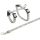 Trixie hám pórázzal Nyulaknak 20-33cm/ 8mm 1,25m szürke