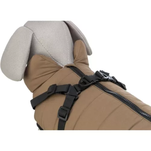 Trixie kabát Pirou hámmal XS 27cm barna