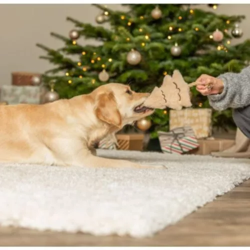 Trixie Xmas karácsonyfa plüss kötélen 38cm