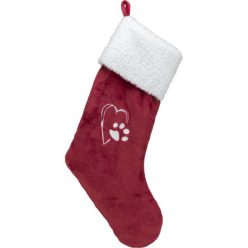 Trixie Xmas zokni piros/fehér 47cm