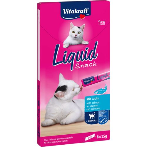 Vitakraft Cat Liquid Snack lazac&Omaega 36x15g