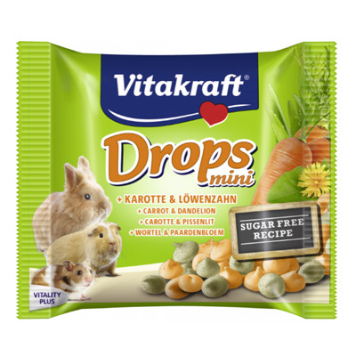 Vitakraft Mini Drops sárgarépa 40g