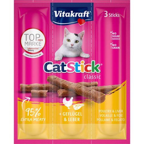 Vitakraft Cat Mini Stick szárnyas&máj 3x6g 