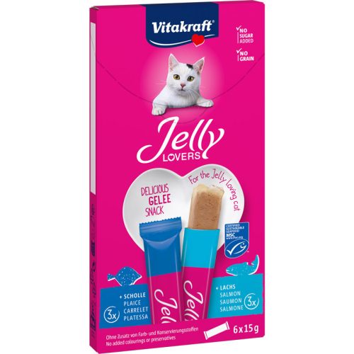 Vitakraft Cat Jelly Lovers lazacos zselé 6x15g
