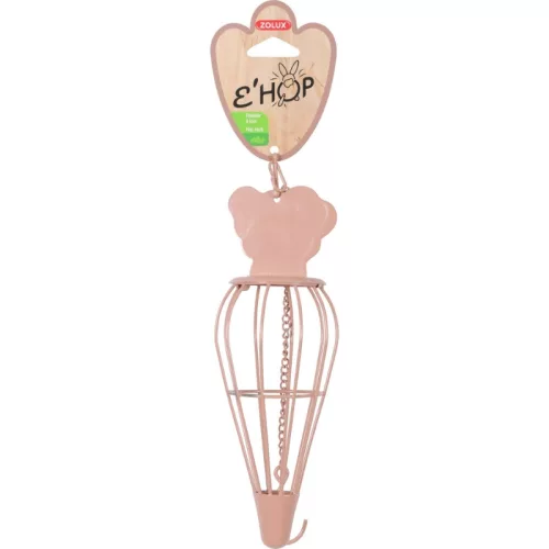 ZOLUX EHOP szénatartó répa alakú 22cm rózsaszín