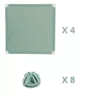 ZOLUX Neolife Karám teli panel szett 4db 35x35cm