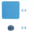 ZOLUX Neolife Karám teli panel szett 4db 35x35cm kék