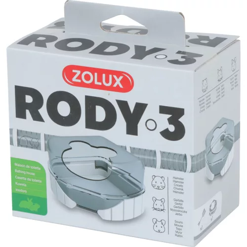 ZOLUX Rody 3 Sarok WC / Búvóhely 14x10 cm
