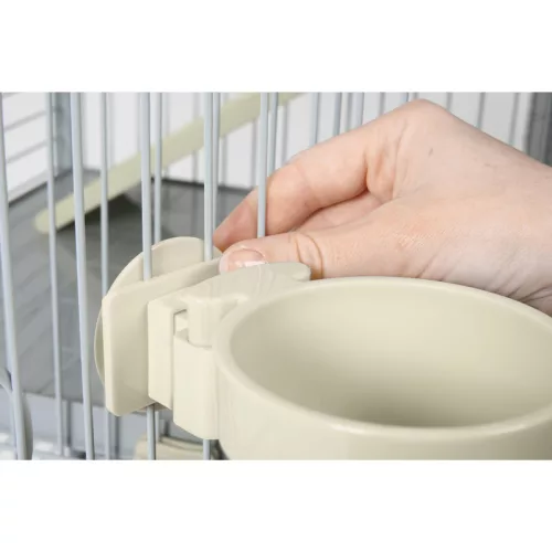 ZOLUX csavaros műanyag etető 500ml bézs