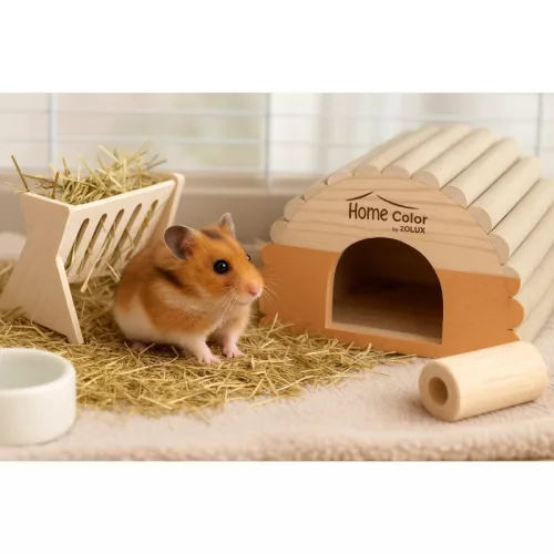 ZOLUX fa ház 21x15x15cm barna