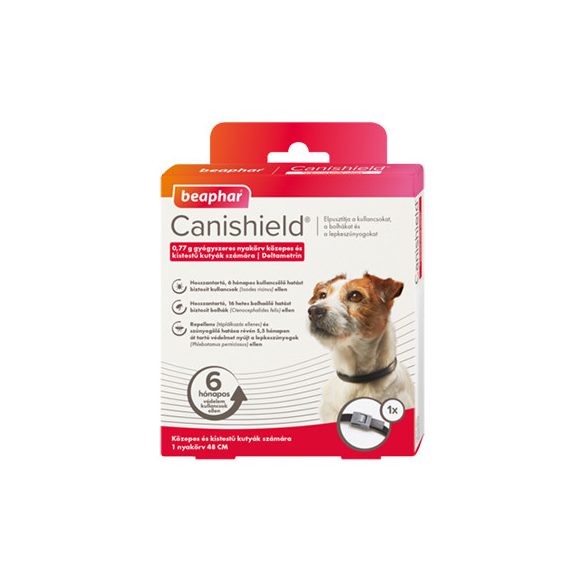 Beaphar Canishield gyógyszeres nyakörv kutyáknak S/M 48cm