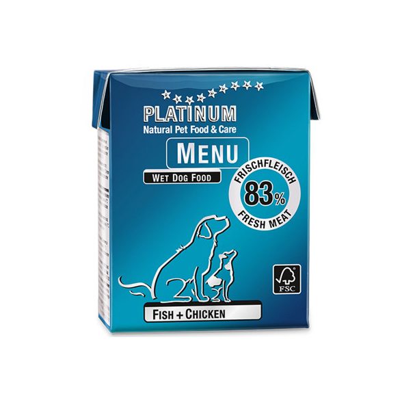 Platinum Menu fish+chicken - hal+csirke konzerv 375g